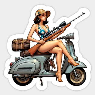 Scooter Girl Sticker